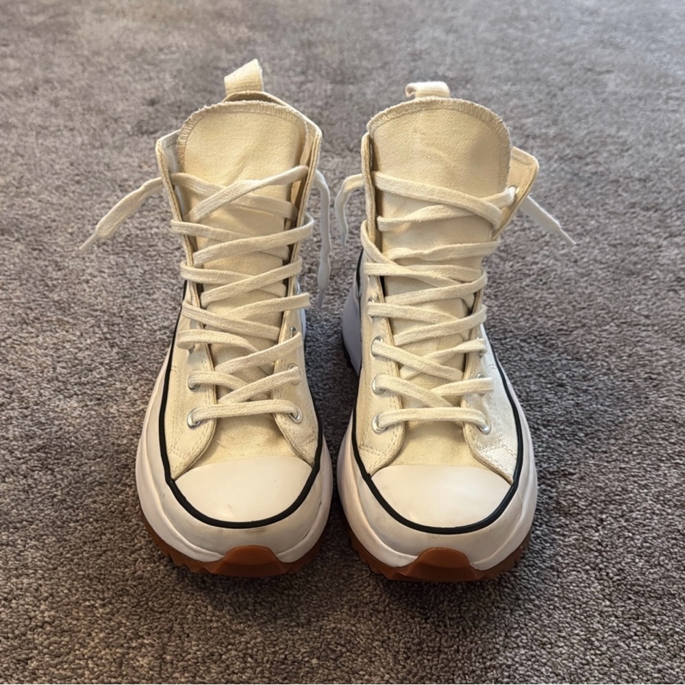 Converse Women's Off-White Run Star Hike Canvas - Picture 2 of 4